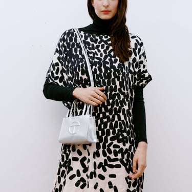 Diane Von Furstenberg Black and White Patterned Dress