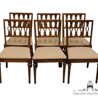 Set of 6 BERNHARDT FURNITURE Italian Mediterranean Style Dining Side Chairs 310-501 