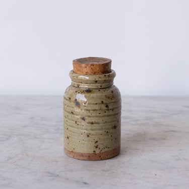 Vintage Stoneware Mustard Pot