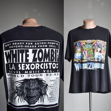 Vintage 1990s White Zombie Tshirt / White Zombie La Sexorcisto Devil Music Vol 1 Tee / Vintage White Zombie Tee XL 