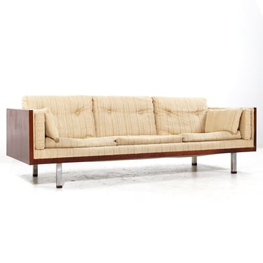 Milo Baughman Style Jydsk Mobelfabrik Mid Century Danish Rosewood Case Sofa - mcm 