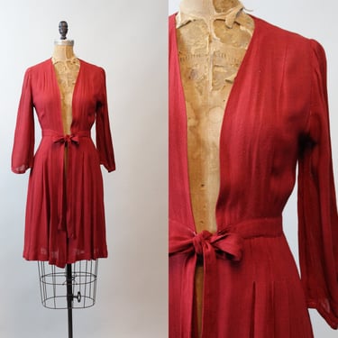 1930s RED DUSTER coat jacket small | new fall 