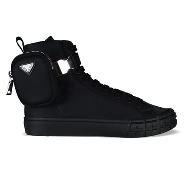 Prada Men Wheel High Top Sneakers