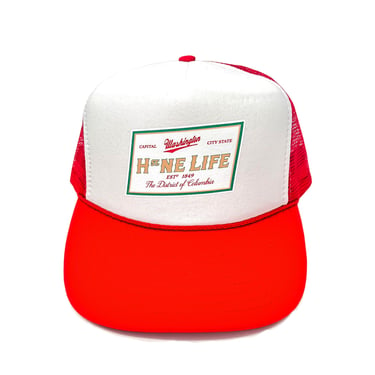 H ST NE Life Mesh & Foam Snapback (Red/White)