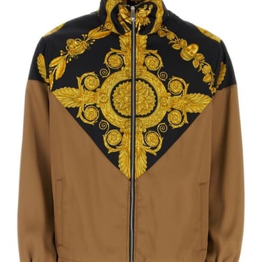 Versace Men Mud Viscose Jacket