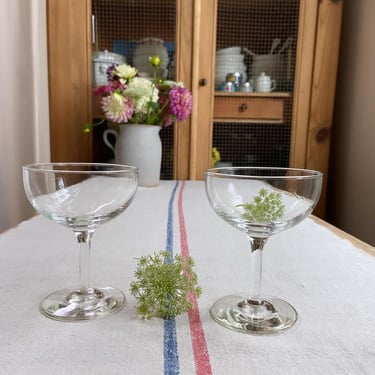 Lovely set of 2 vintage European champagne coupe- CC2 