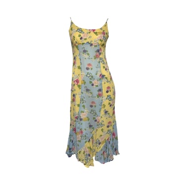 Moschino Yellow Floral Print Dress
