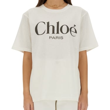 Chloe' Women T-Shirt With Logo