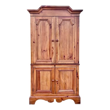 Ethan Allen Farmhouse Pine Armoire Media Cabinet 