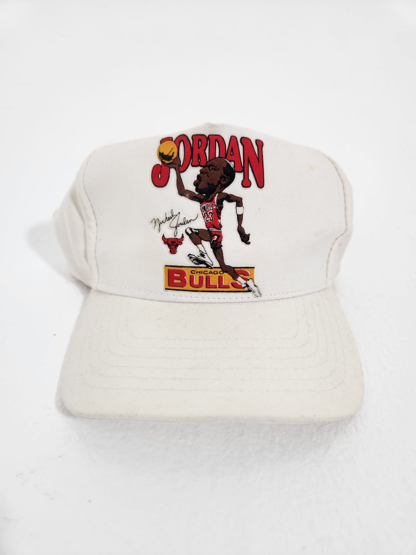 Vintage 1990's Starter Chicago Bulls Stonewash Nylon Snapback Hat