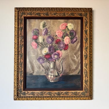 Dorothy Hart Drew (NY, 1910-1994) Still Life Oil on Canvas Painting, Framed 