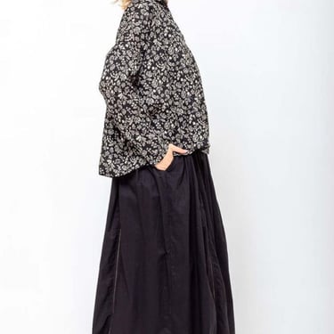 ICHI ANTIQUITES Indian Cotton Skirt - Black