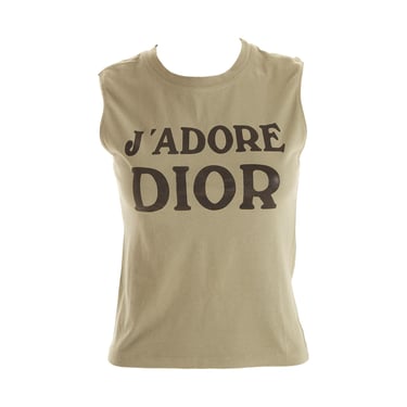 Dior 'J'Adore' Green Logo Tank