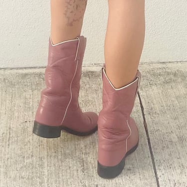 Pink Roper Boots \/ Sz 5