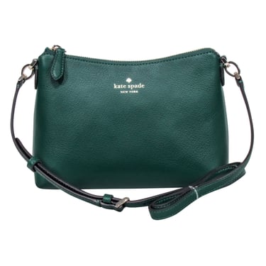 Kate Spade - Emerald Green Pebbled Leather Crossbody Bag