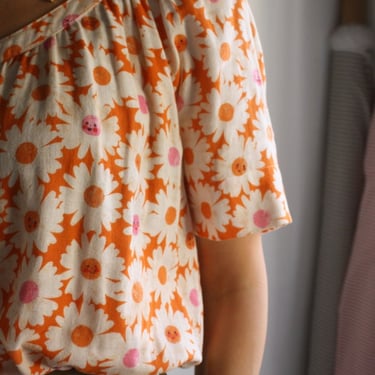 Myrtle Ann Blouse - Daisy Face