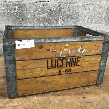 Antique Lucerne Milk Crate (Seattle)