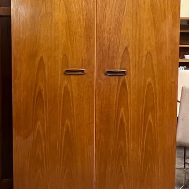 Item #AC152 Mid Century Modern Teak Armoire c.1960