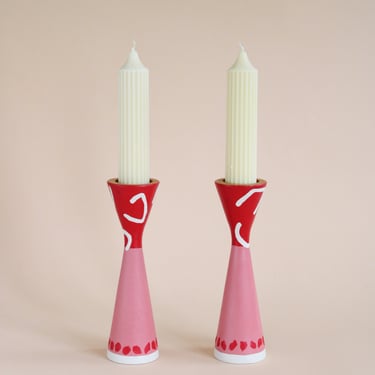 My Funny Valentine Candleholders