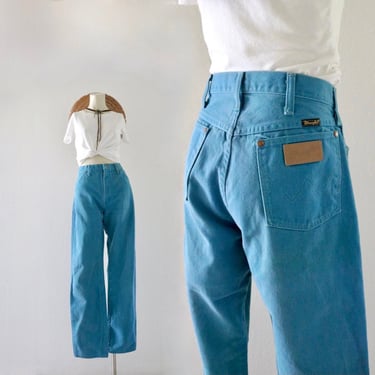 turquoise USA wrangler jeans - 29 