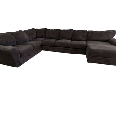 Brown 3pc U Sectional w/ Chaise