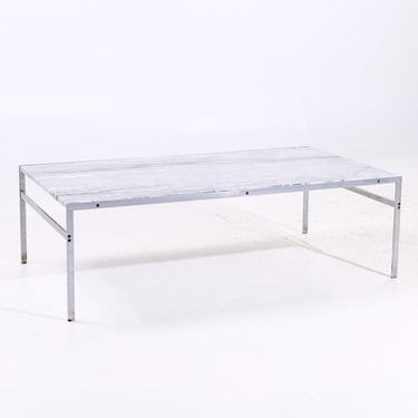 Preben Fabricius and Jørgen Kastholm for Bo-Ex BO 551 Mid Century Marble Coffee Table - mcm 