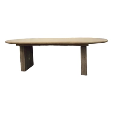 Caracole Organic Modern Travertine Emphasis Dining Table
