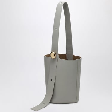 Loewe Shell Grey Calfskin Pebble Bucket Medium Bag Women