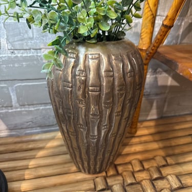 Faux Bamboo Vase