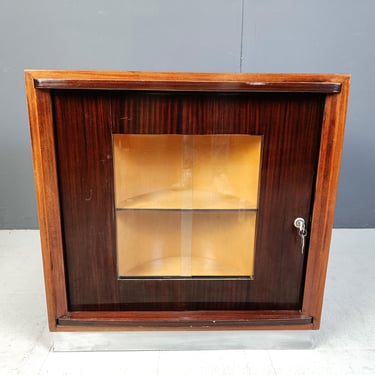 Mid century rotating bar cabinet, 1960s - Belgium - vintage minimalist bar cabinet - vintage bar - wooden bar - 1960s bar cabinet 