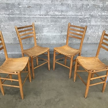 Vintage Bent Wood Dining Chair Set (Seattle)