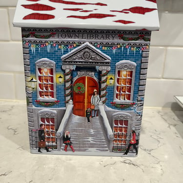 Harry London Library Vintage Embossed Tin House. by LeChalet