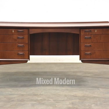 Refinished Danish Modern Svend Madsen Teak Desk 