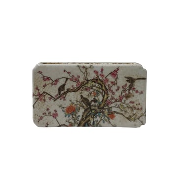 2 x Chinese Off White Porcelain Scenery Rectangular Display Paperweight ws2083S 2 x Chinese Off White Porcelain Scenery Rectangular Display Paperweight ws2083S