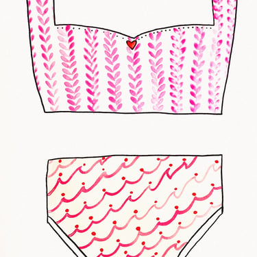 Swimsuit Painting: Pink