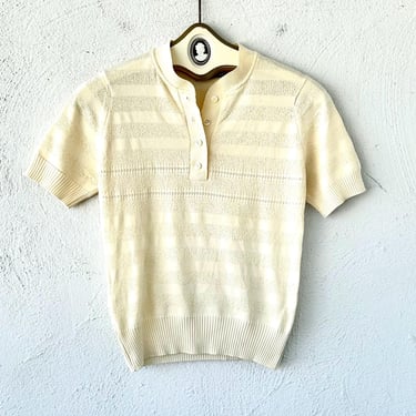 Vintage Givenchy GG Sweater Double G White Turtleneck Top Shirt 