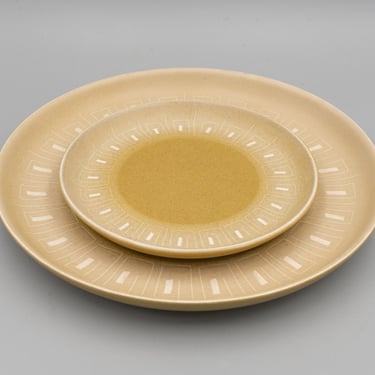 Denby Ode Dinner Plate or Bread Plate | Vintage British Stoneware Modern Dinnerware 
