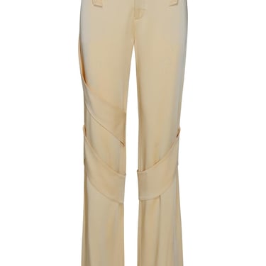 Blumarine Cream Acetate Blend Cargo Pants Woman