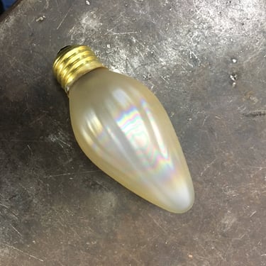 SET of 5 25w FLAME GOLD painted Light Bulbs for Vintage Art Deco Lighting 1920-1940 