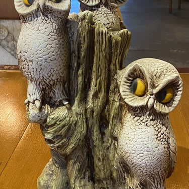 Three Owls Statue