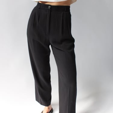 Vintage Onyx Tailored Trousers