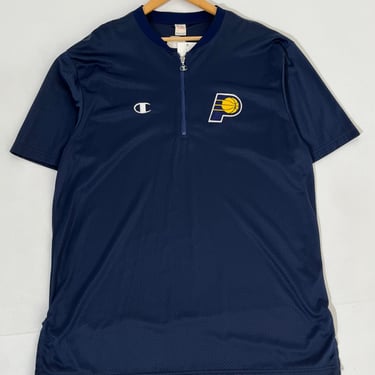Vintage 1990's Indiana Pacers Shoot-Around Quarter-Zip Shirt Sz. XL