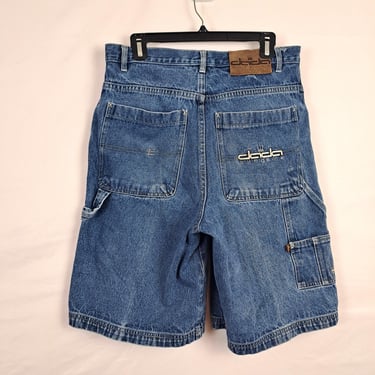 Vintage 90s Y2K Dada Supreme Denim Cargo Shorts 