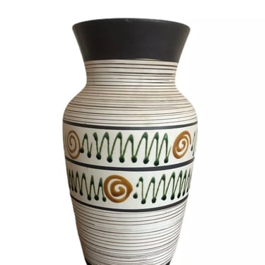 Mid Century Modern West Germany Vase Vintage Ceramic Large Pottery German 