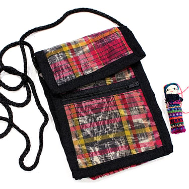 Deadstock VINTAGE: 1980s - Native Guatemalan Small Padded Bag Pouch - Native Textile - Coin, Kids - Boho, Hipster - SKU 1-C4-00029785 