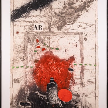 James Coignard Signed Carborundum Etching on Paper from Otage et Rouge Series 