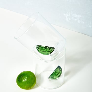 Lime Wedge Glasses