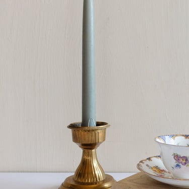 vintage French large brass candlestick
