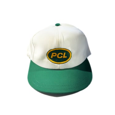 Vintage Construction Hat PCL Leather Strapback