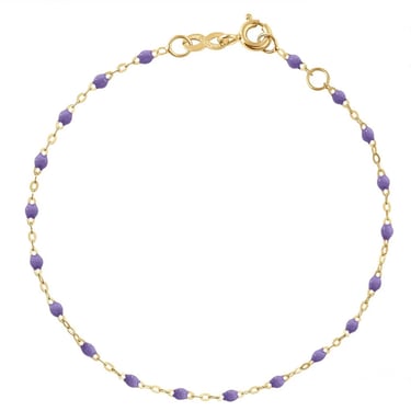7.1&quot; Classic Gigi Bracelet - Mauve + Yellow Gold